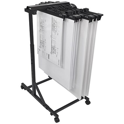 Arnos Hang-A-Plan Adjustable Trolley, Large, Up to A0