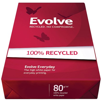 Evolve A3 Everyday Recycled Paper, 80gsm, Ream (500 Sheets)