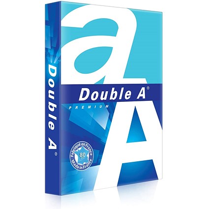 Double A White Premium A3 Paper, 80gsm, Ream (500 Sheets)