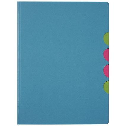Durable Pagna 5-part Folder A4 Light Blue (Pack of 10)