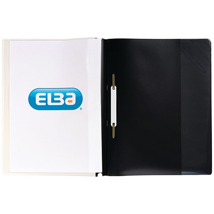 Elba A4+ Report Files, Black, Pack of 25