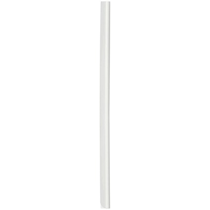 Durable Spinebar, 6mm, Up to 60 A4 Sheets, White, Pack of 100