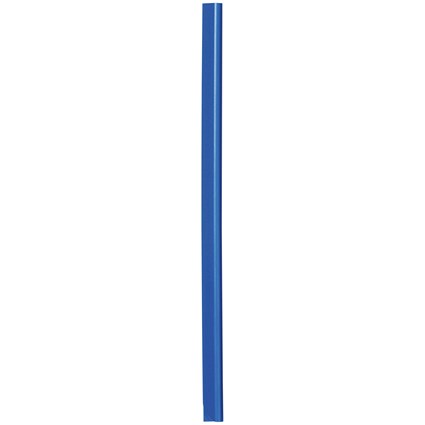 Durable Spinebar, 6mm, Up to 60 A4 Sheets, Blue, Pack of 100