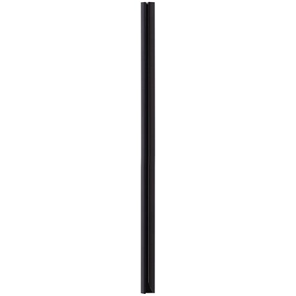 Durable Spinebar, 12mm, Up to 100 A4 Sheets, Black, Pack of 25