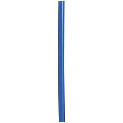 Durable Spinebar, 6mm, Up to 60 A4 Sheets, Blue, Pack of 50