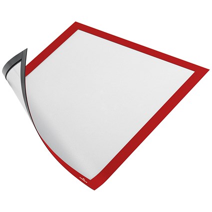 Durable Duraframe, Magnetic, A4, Red, Pack of 5