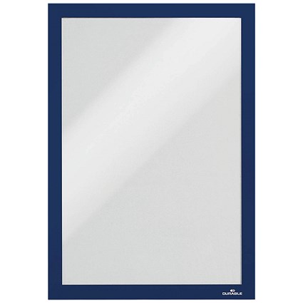 Durable Duraframe Self Adhesive Frame, A4, Dark Blue, Pack of 10 Durable Duraframe Self Adhesive Frame, A4, Dark Blue, Pack of 10