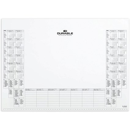 Durable 2023/2024 Refill Calendar Pad for Desk Mat
