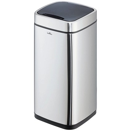 Durable Sensor Waste Bin No Touch Square 21 Litre