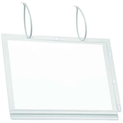 Durable Water-resistant Pocket, A4, Cable Ties, Clear, Pack of 5