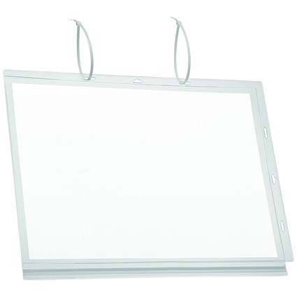 Durable Water-resistant Pocket, A3, Cable Ties, Clear, Pack of 5