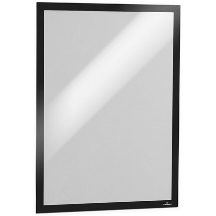 Durable Duraframe Poster Magnetic Signage Frame A2 Black