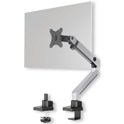 Durable Select Plus Monitor Mount Arm for 1 Screen Up to 32 Inch with Desk Clamp Attachment