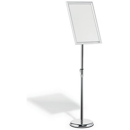 Durable Floor Stand with Aluminium Snap Frame, A3, Silver