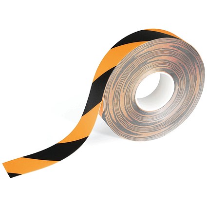 Durable Duraline Heavy Duty Floor Mark Tape 30m Yellow/Black 1021130