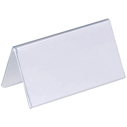 Durable Table Place Name Holders, 52x100mm, Pack of 25