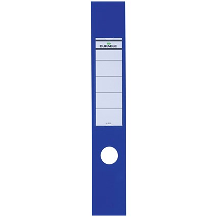 Durable Ordofix Self-adhesive PVC Spine Labels for Lever Arch File, Blue (Pack of 10) 8090/06