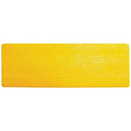 Durable Heavy Duty Adhesive Floor Mark Dash Yellow Pack of 10 170304