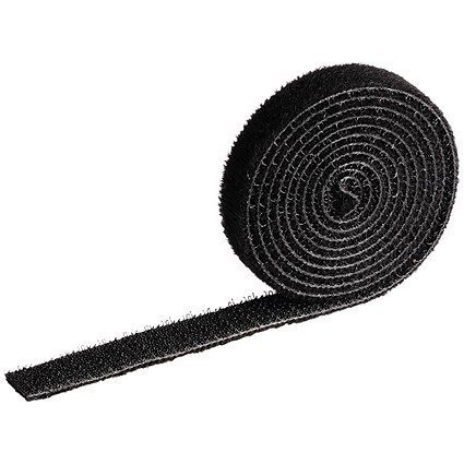 Durable Cavoline Cable Management Grip Tape, 10mm Wide, Black