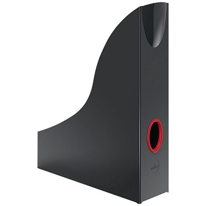 Durable Varicolor Magazine Rack Grey/Red