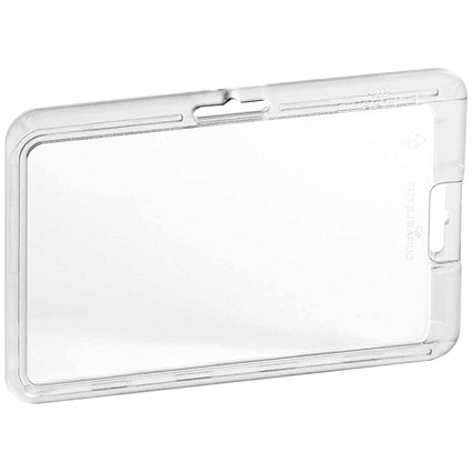 Durable Card Holder Permanent Transparent (Pack of 10) 8928