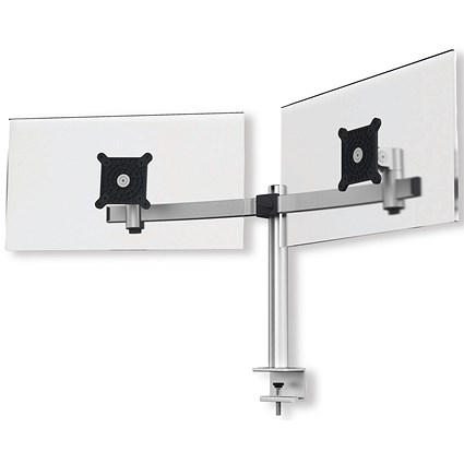 Durable Monitor Mount PRO for 2 Screens Up to 27 Inch with Desk Clamp Attachment