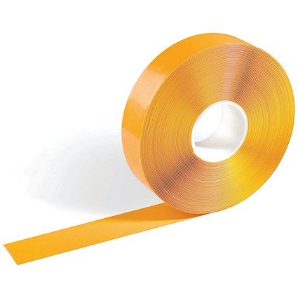Durable Duraline Heavy Duty Floor Mark Tape 50mm x 30m Yellow 102104