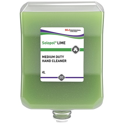 Deb Solopol Limewash Hand Wash Cartridge, 4 Litres