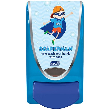 Deb School Soap Dispenser Soaperman 1 Litre SMAN1LDS