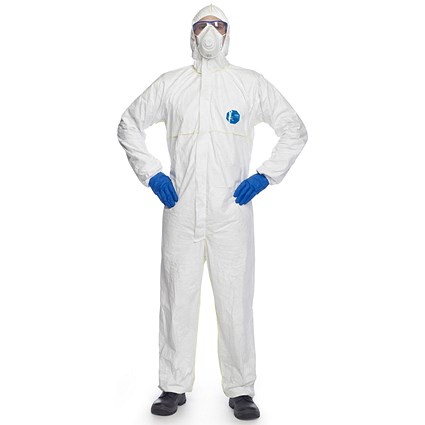 Tyvek 200 Easysafe Coverall, White, Medium