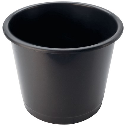 Deflecto SteriTouch Large 14L Plastic Waster Bin Black