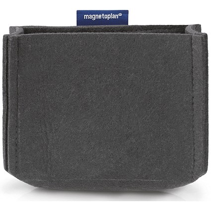 Magnetoplan MagnetoTray Felt Pen Holder, Medium, Grey