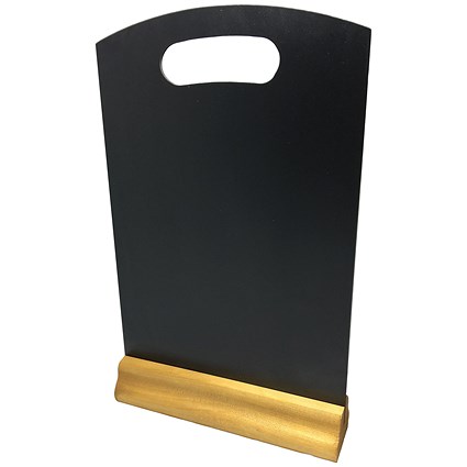 Deflecto A4 Countertop Chalkboard Information Display 210x55x335mm