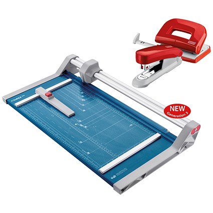 Dahle 552 A3 Professional Rotary Trimmer with Stapler Punching Set