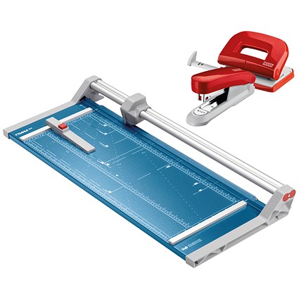 Dahle 554 A2 Professional Rotary Trimmer with Stapler Punching Set