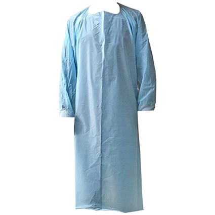 Beeswift Disposable Gown, Blue, Pack of 20 Beeswift Disposable Gown, Blue, Pack of 20