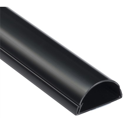 D-Line Black Trunking Care, 50x25mm 1.5m, Pack of 2