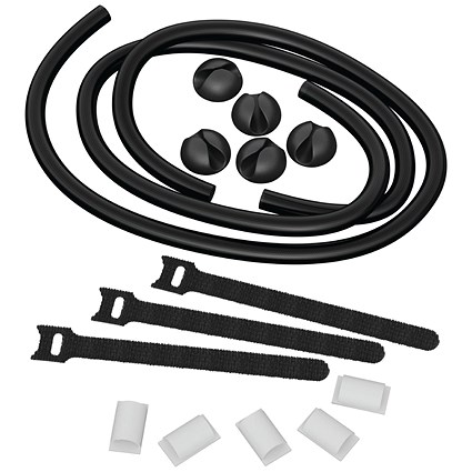 D-Line Cable Tidy Kit 4-in-1 Cable Management Set