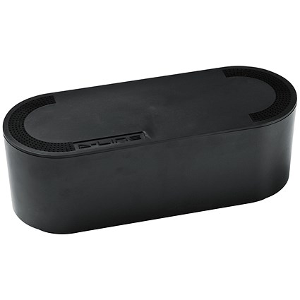 D-Line Cable Tidy Unit, Small, Black D-Line Cable Tidy Unit, Small, Black