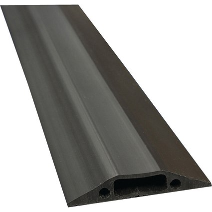 D-Line Black Floor Cable Cover, 30x10 Section, 9m