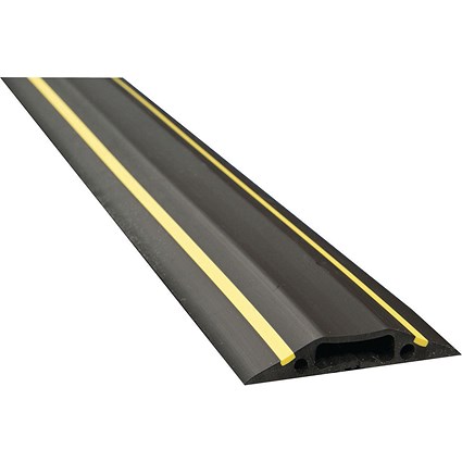 D-Line Floor Cable Cover, 30mmx10mm Channel, 9m Wide, Black & Yellow
