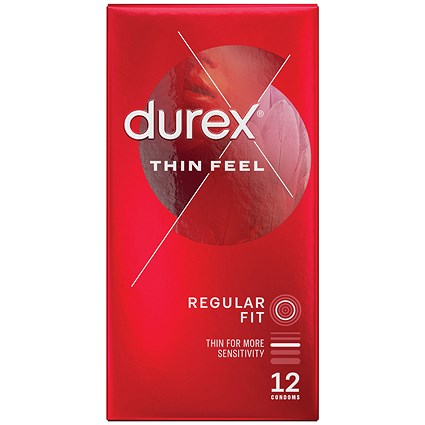 Durex Thin Feel Condoms, Pack of 12