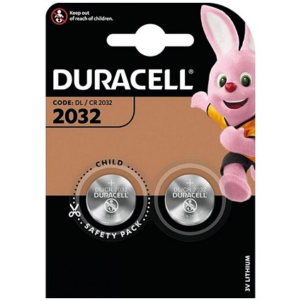 Duracell CR2032 Lithium Batteries, Pack of 2 Duracell CR2032 Lithium Batteries, Pack of 2