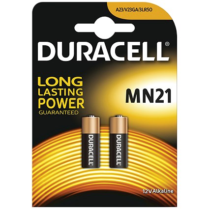 Duracell MN21 Alkaline Batteries, Pack of 2 Duracell MN21 Alkaline Batteries, Pack of 2