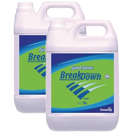 Diversey Good Sense Breakdown Odour Eliminator, 5 Litres, Pack of 2