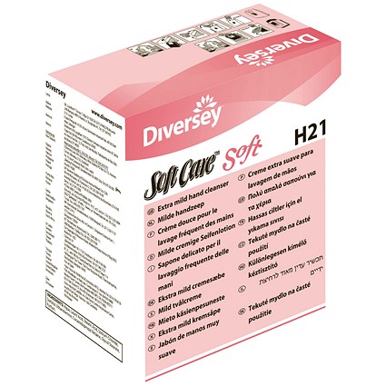 Diversey H21 Soft Care Hand Soap Cartridge, 800ml, Pack of 6