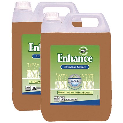 Diversey Enhance Carpet Extraction Cleaner, 5 Litres, Pack of 2
