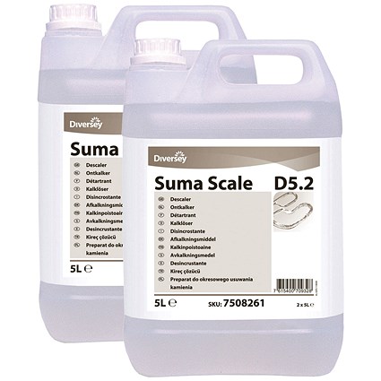 Diversey Suma Scale D5.2 Descaler, 5 Litres, Pack of 2