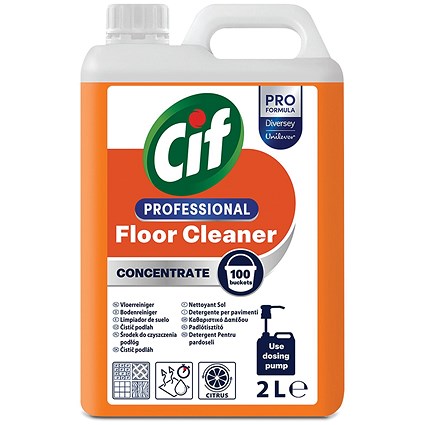 Cif Professional Conc Floor Cleaner 2 Litres Pack of 2