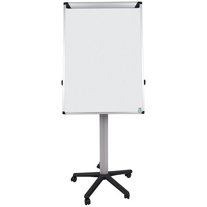 Bi-Office Earth Non-Magnetic Mobile Easel, 700x1000mm, Silver